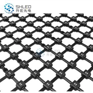 Flex LED -verkko lasijulkisivulla